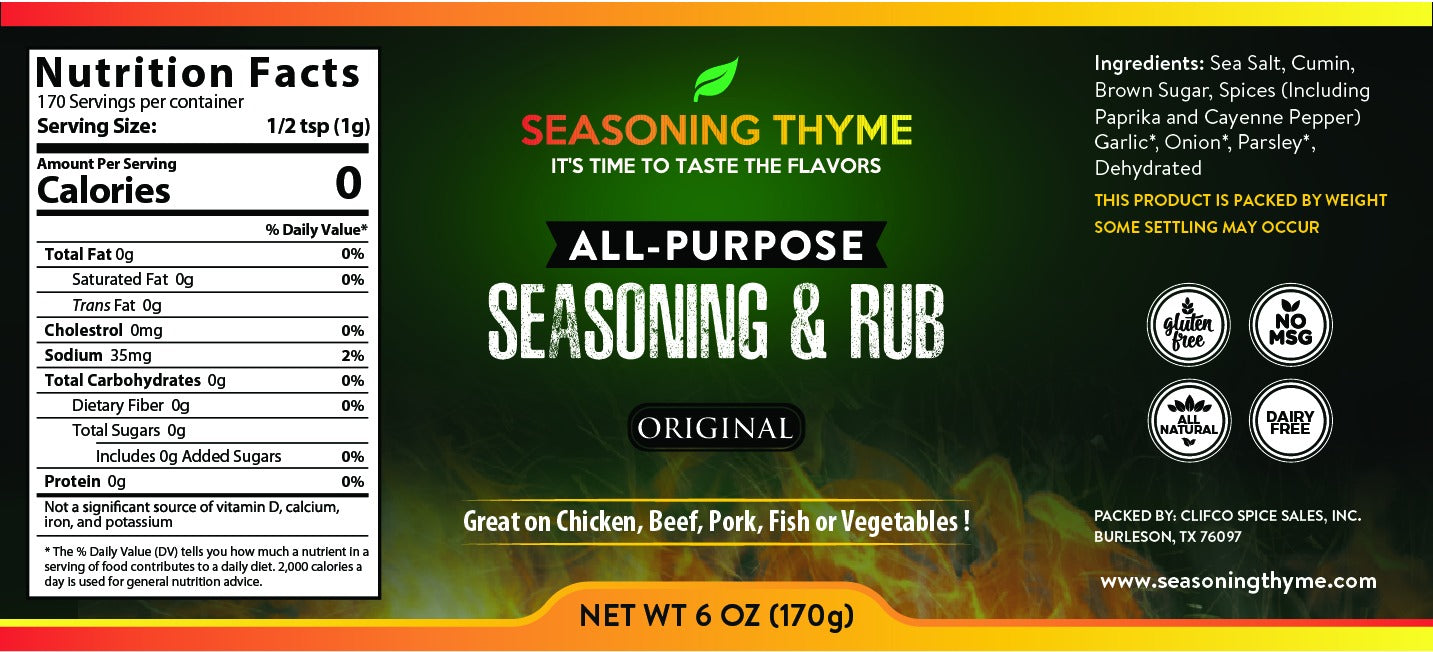 All Purpose Seasoning & Rub - Original